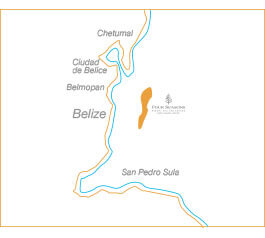 Thor Urbana - Mapa Four Season Private Island & Resort Caye Chapel